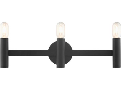 Livex Lighting Copenhagen 3-Light Black Vanity Light