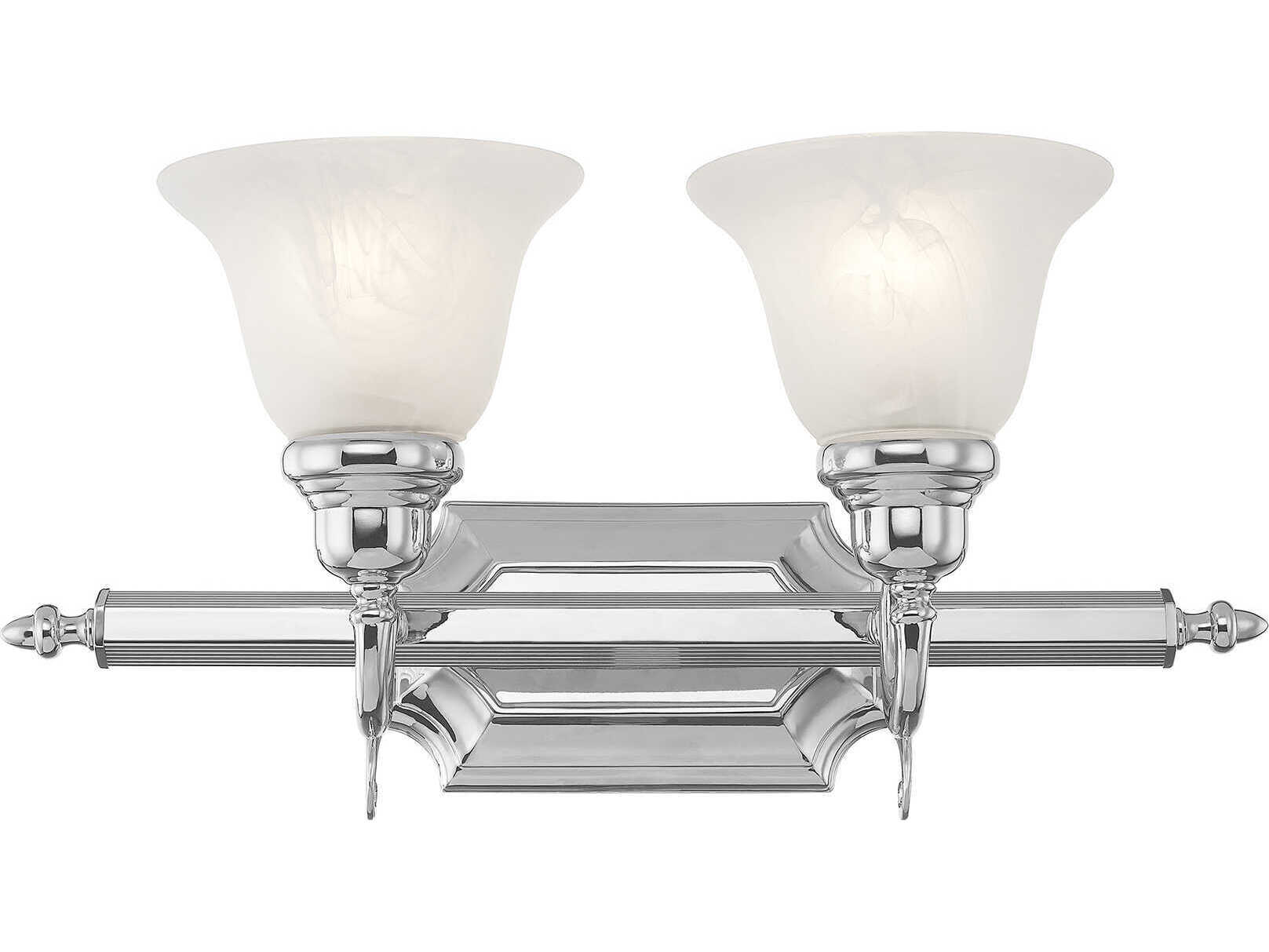 Livex Lighting French Regency Polished Chrome 2light Vanity Light
