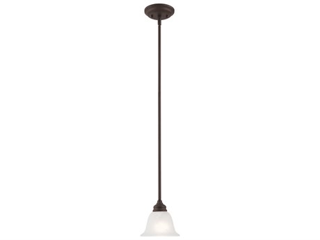 Livex Lighting Essex 1-Light Bronze Glass Bell Mini Pendant