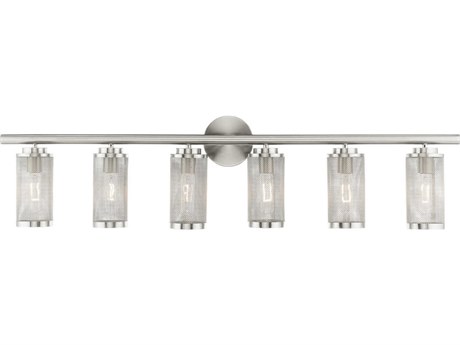 Livex Lighting Industro 6-Light Brushed Nickel Vanity Light