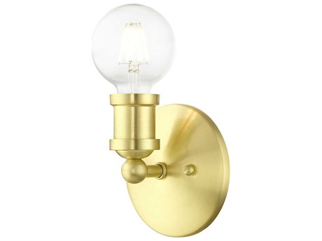Livex Lighting Lansdale 1-Light Satin Brass Wall Sconce