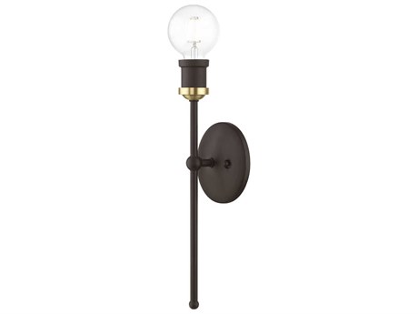 Livex Lighting Lansdale 1-Light Bronze Antique Brass Wall Sconce