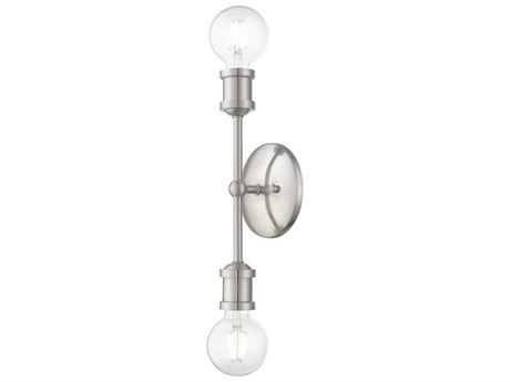 Livex Lighting Lansdale 2-Light Brushed Nickel Wall Sconce