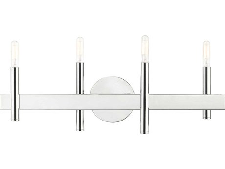Livex Lighting Denmark 4-Light Polished Chrome Vanity Light