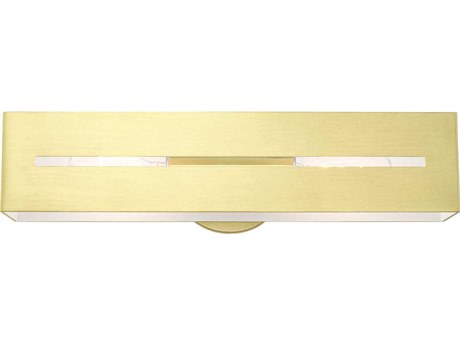 Livex Lighting Soma 2-Light Satin Brass Vanity Light