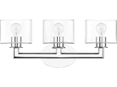 Livex Lighting Bernardino 3-Light Polished Chrome Vanity Light