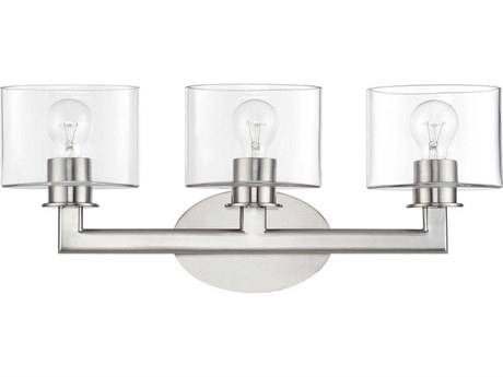 Livex Lighting Bernardino 3-Light Brushed Nickel Vanity Light