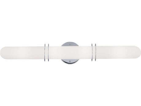 Livex Lighting Pelham 4-Light Polished Chrome Glass Vanity Light