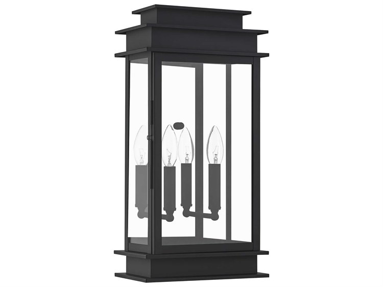 Livex Lighting Princeton 2-Light Outdoor Wall Light Black 2