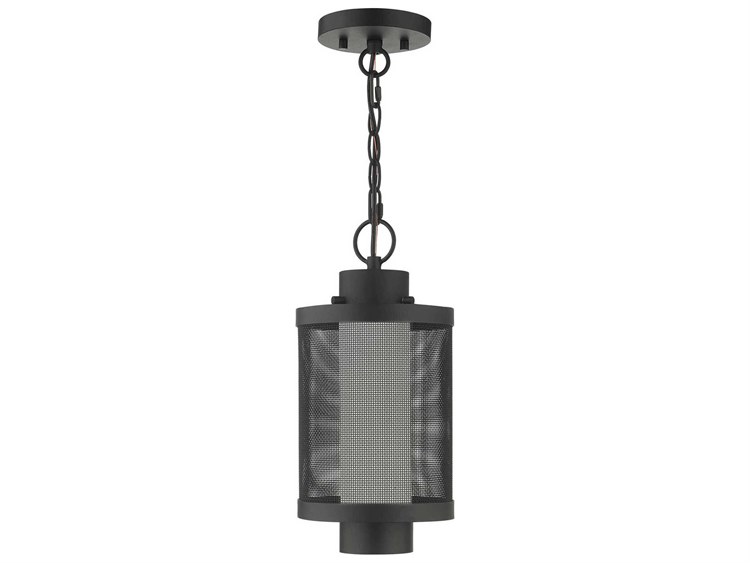 Livex Lighting Nottingham 1-Light Outdoor Hanging Light Textured Black 2