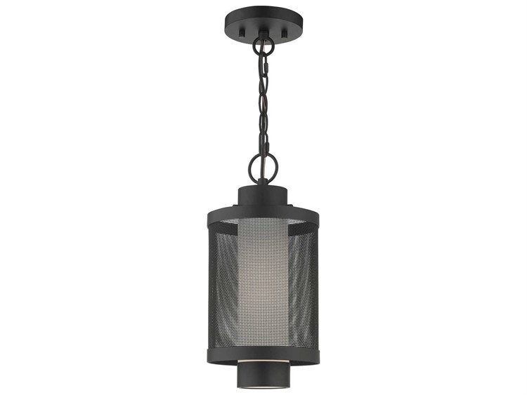 Livex Lighting Nottingham 1-Light Outdoor Hanging Light Textured Black 3