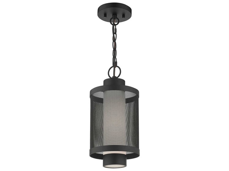 Livex Lighting Nottingham 1-Light Outdoor Hanging Light Textured Black 4