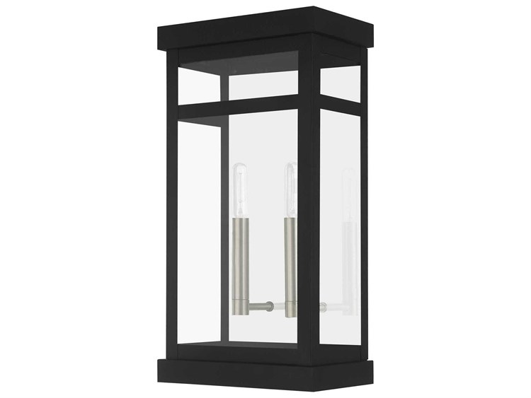 Livex Lighting Hopewell 2-Light Outdoor Wall Light Black 2