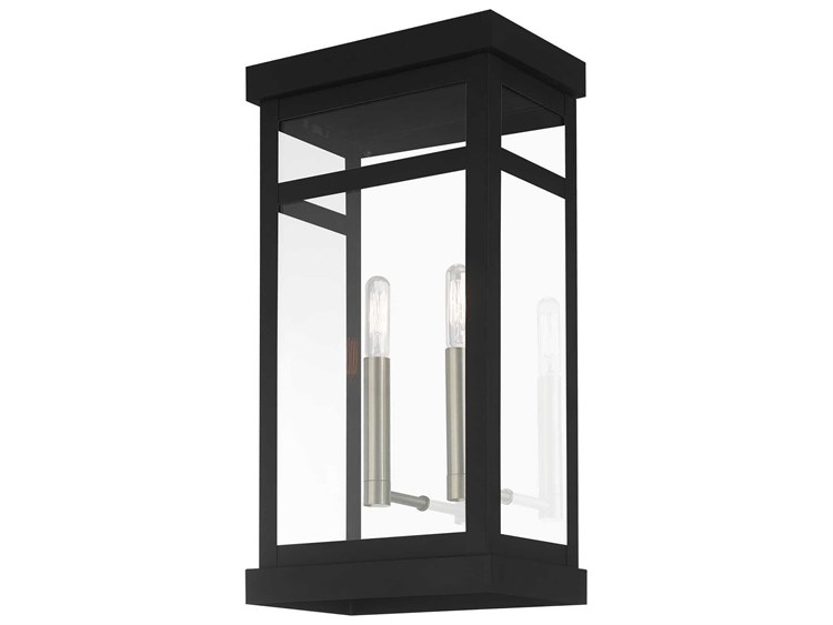 Livex Lighting Hopewell 2-Light Outdoor Wall Light Black 4