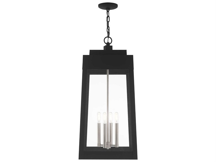 Livex Lighting Oslo 4-Light Outdoor Hanging Light Black 3