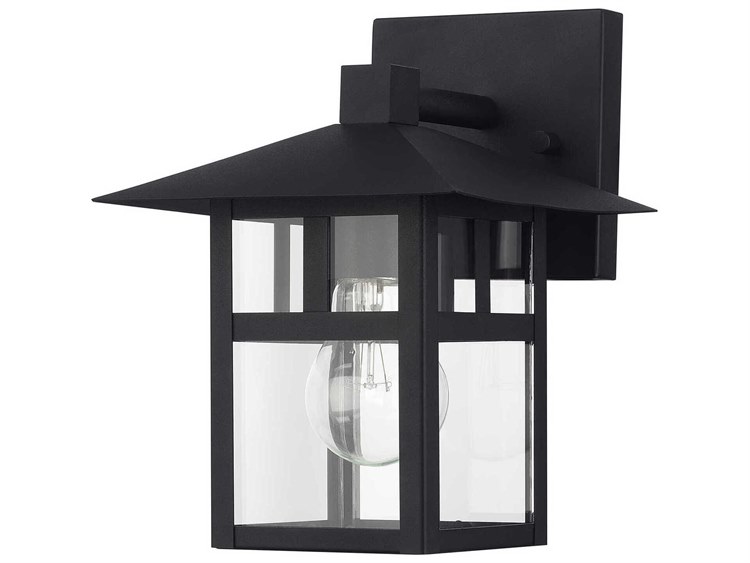 Livex Lighting Crestlake 1-Light Outdoor Wall Light Black