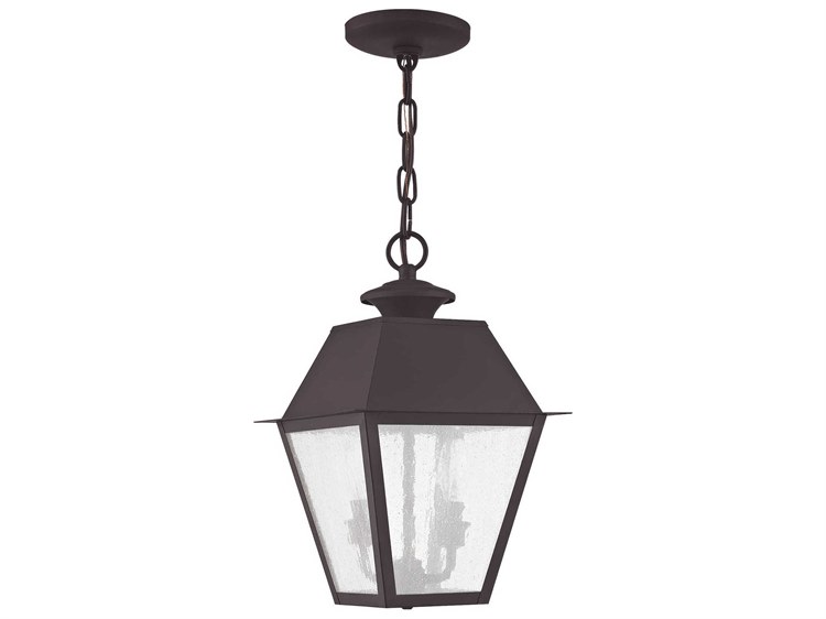 Livex Lighting Mansfield 2-Licht Außenhängelampe Bronze 2