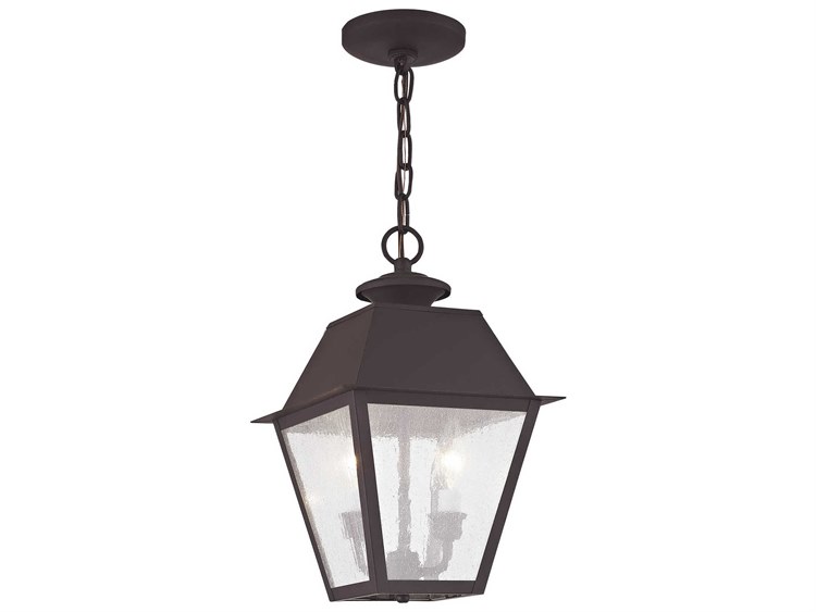 Livex Lighting Mansfield 2-Licht Außenhängelampe Bronze 3