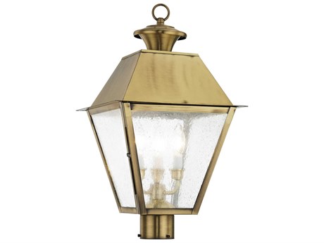 Livex Lighting Mansfield 3 - Light Outdoor Post Light