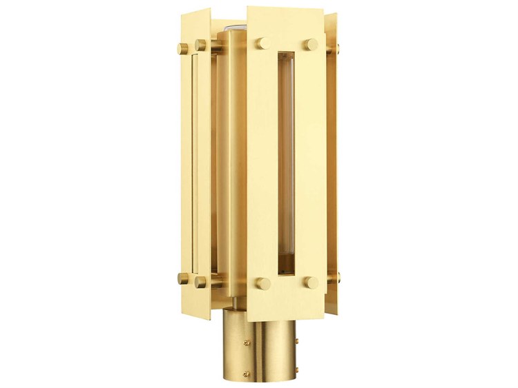 Livex Lighting Utrecht 1-Light Post Light Brass 2