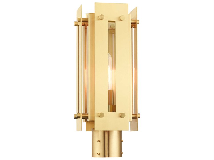 Livex Lighting Utrecht 1-Light Post Light Brass 3