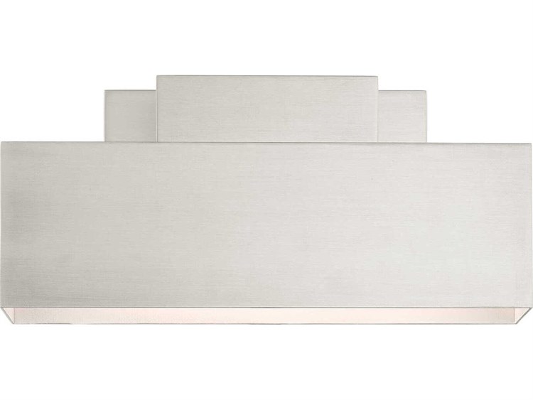 Livex Lighting Lynx 2-Light Outdoor Wall Light Brushed Nickel 3