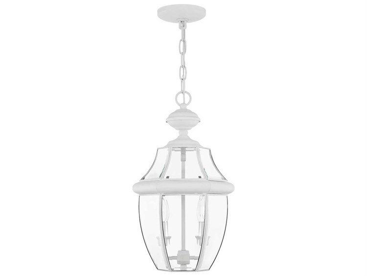 Livex Lighting Monterey 2-Light Outdoor Hanging Light White 2