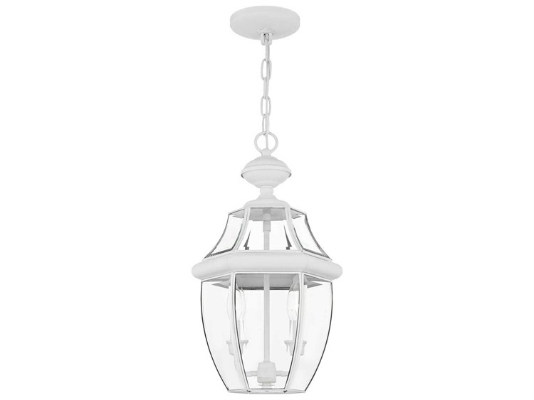 Livex Lighting Monterey 2-Light Outdoor Hanging Light White 3