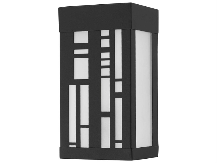 Livex Lighting Malmo 1-Light Outdoor Wall Light Textured Black 2