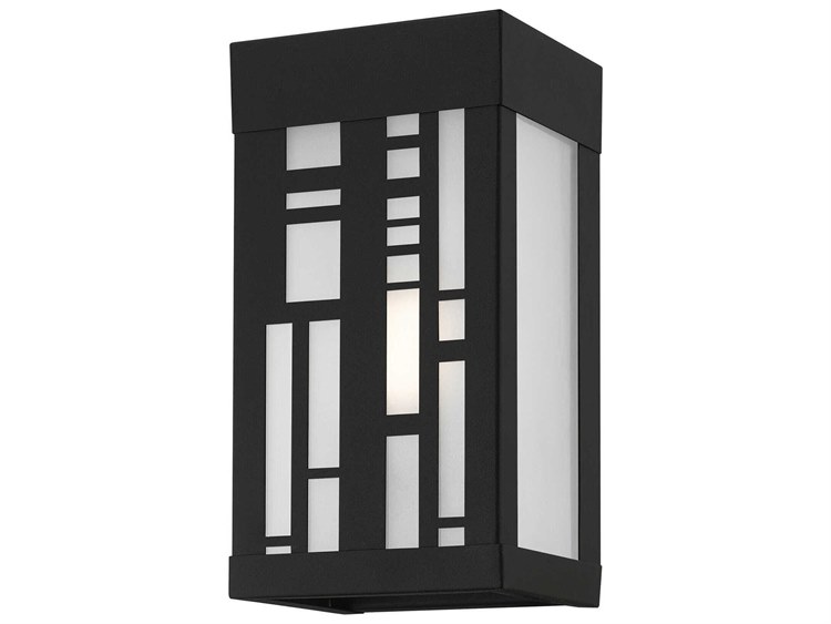 Livex Lighting Malmo 1-Light Outdoor Wall Light Textured Black 3