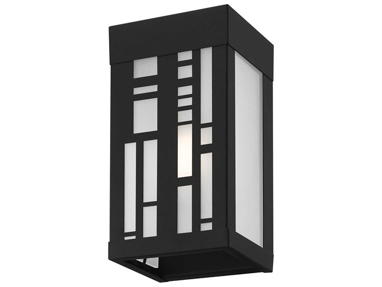 Livex Lighting Malmo 1-Light Outdoor Wall Light Textured Black 4