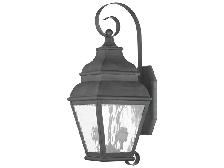 Livex Lighting Exeter 2-Light Outdoor Wall Light Charcoal 2