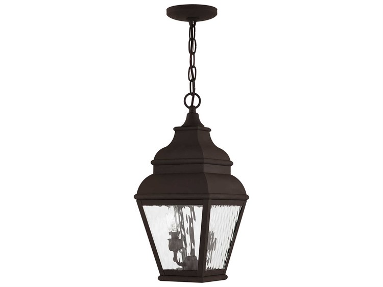 Livex Lighting Exeter 2-Light Outdoor Hanging Light Bronze 2