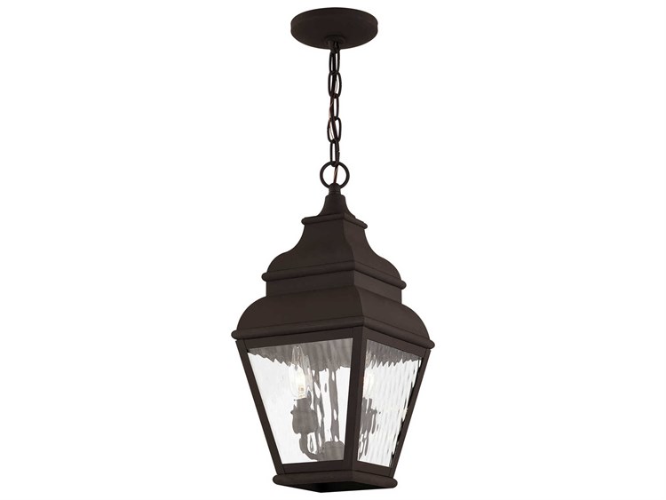 Livex Lighting Exeter 2-Light Outdoor Hanging Light Bronze 4