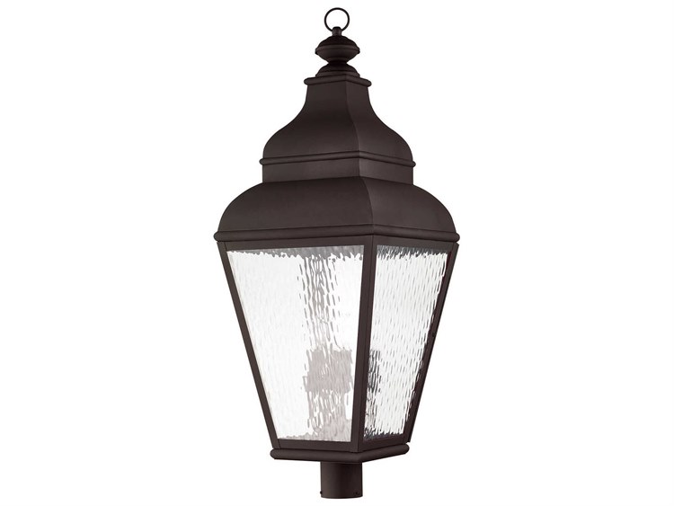 Livex Lighting Exeter Outdoor Post Light Bronze 2