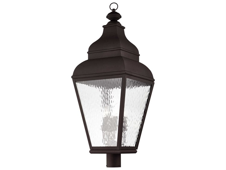 Livex Lighting Exeter Outdoor Post Light Bronze 4