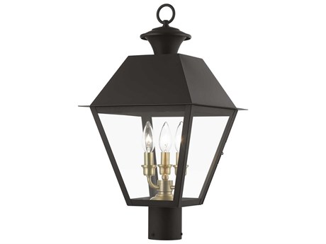 Livex Lighting Wentworth Finish Cluster 3 - Light Outdoor Post Light