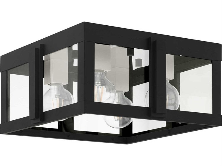 Livex Lighting Lexington 4-Light Outdoor Ceiling Light Black 2