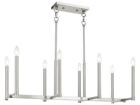 Livex Lighting Alpine 8-Light Brushed Nickel Island Pendant