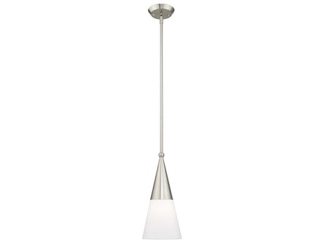 Livex Lighting Stockholm 1-Light Brushed Nickel Mini Pendant
