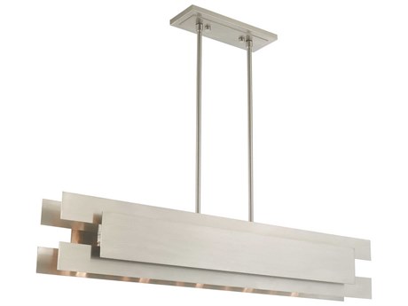 Livex Lighting Varick 5-Light Brushed Nickel Island Pendant