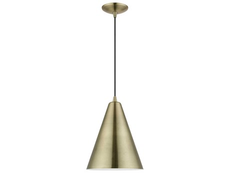 Livex Lighting Dulce 1-Light Antique Brass Mini Pendant