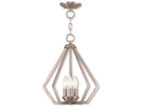 Livex Lighting Prism 3-Light Brushed Nickel Pendant