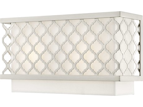 Livex Lighting Arabesque 2-Light Brushed Nickel Wall Sconce
