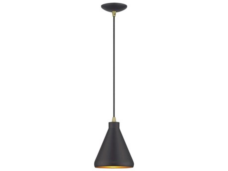 Livex Lighting Geneva 1-Light Bronze Antique Brass Mini Pendant