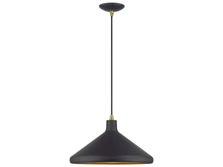 Livex Lighting Geneva 1-Light Bronze Antique Brass Pendant