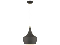 Elk Home Spun Aluminum 1-Light French Brass Bell Mini