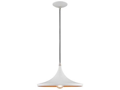 Livex Lighting 1-Light White Gold Pendant
