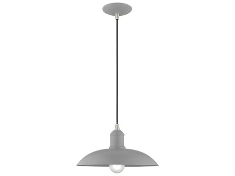 Livex Lighting 1-Light Nordic Gray Dome Pendant