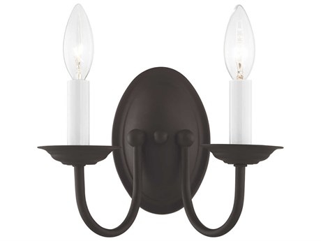 Livex Lighting Home Basics 2-Light Bronze Wall Sconce
